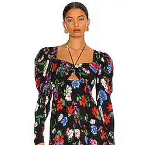AFRM Floral Black Dress